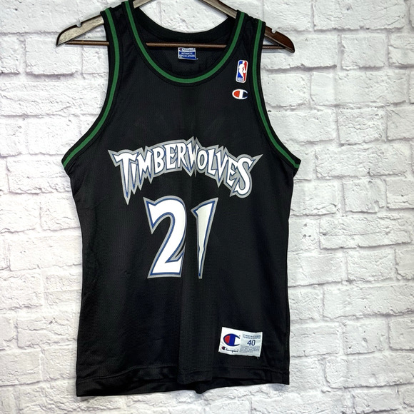 Kevin Garnett #21 Minnesota Timberwolves NBA Champion Jersey Size Men's 40 - Picture 1 of 6